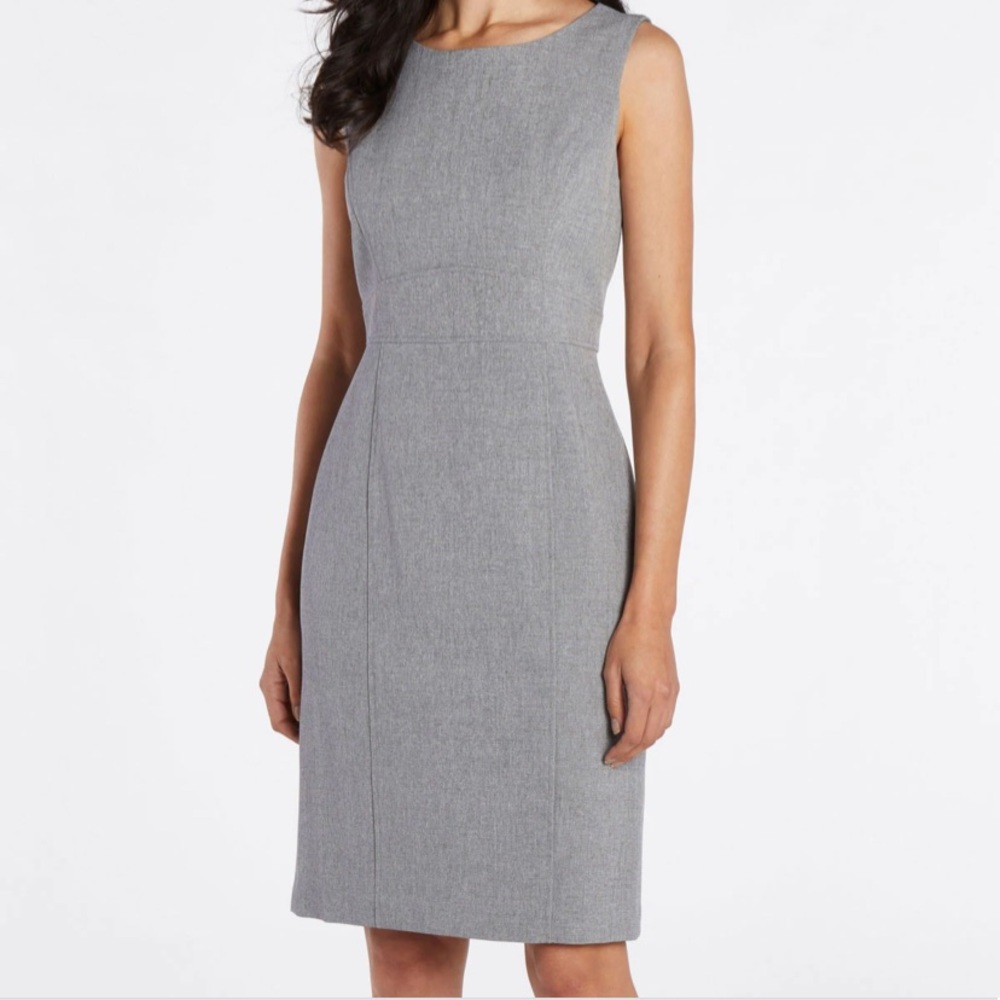 NWT Kasper sheath business/interview dress grey